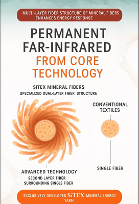 iTEX® delivers permanent far-infrared (FIR) benefits through its patented dual-layer fiber construction._526_774.jpg